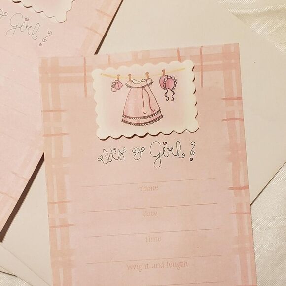 🌈"It's A Girl" Shower Invites and Announcements - Picture 2 of 4